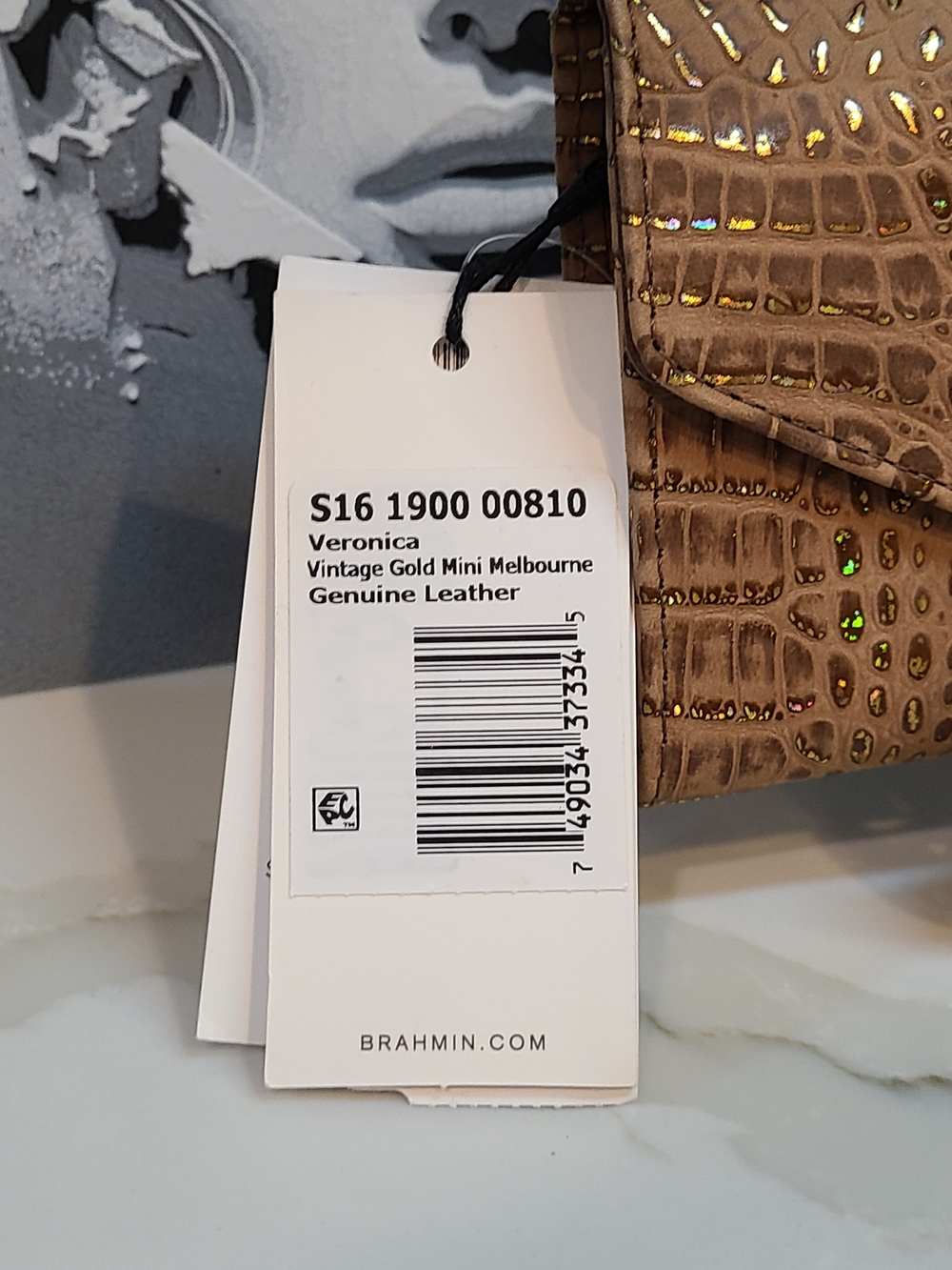 Brahmin NWT Veronica Gold Mini Melbourne Wallet Trifold - Picture 4 of 15